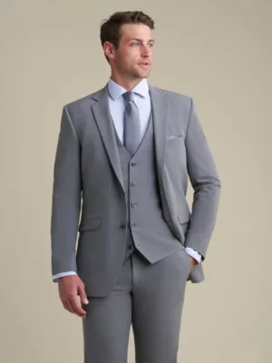 Medium Grey Notch Lapel Suit
