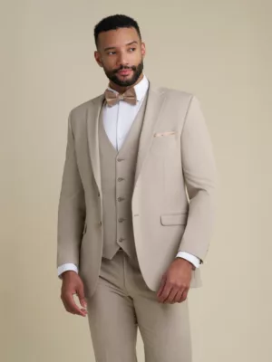 Tan Notch Lapel Suit