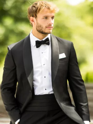 Black Tuxedo - Satin Shawl Lapel